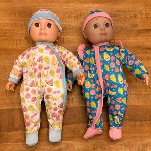 Kookamunga Kids 18-inch baby doll twins, a set of two lifelike soft-bodied dolls